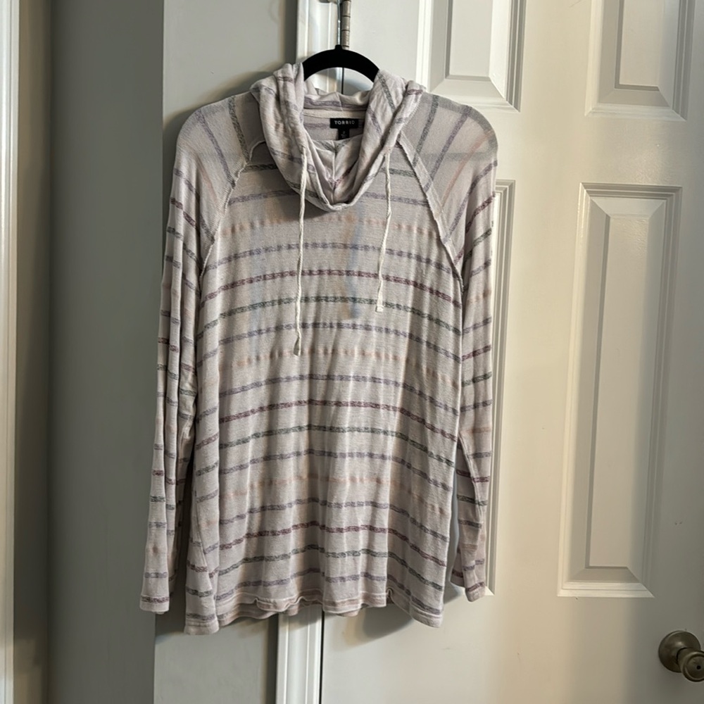 Torrid cowl neck hoodie